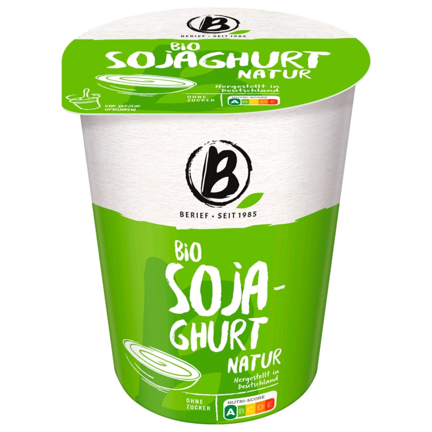 Berief Bio Sojaghurt Joghurtalternative Natur vegan 500g